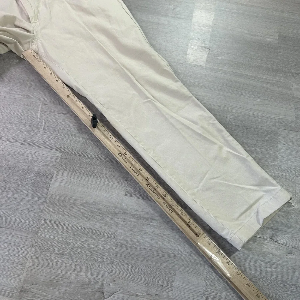 Spoke Pants Mens 36x27 Beige Stretch Chino Regular Fit Straight Casual Everyday